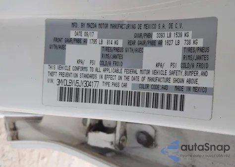 2018 Toyota Yaris Ia из США, поврежденный, VIN 3MYDLBYV5JY304177